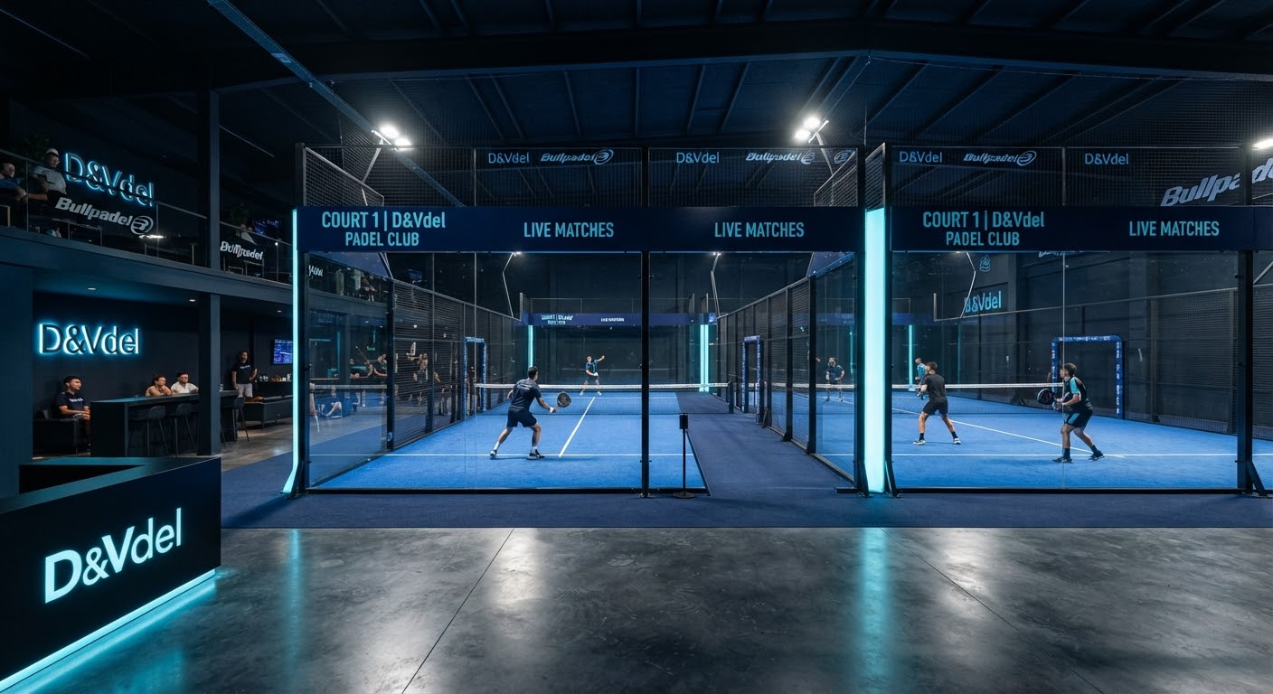 Indoor-Padel-Anlage